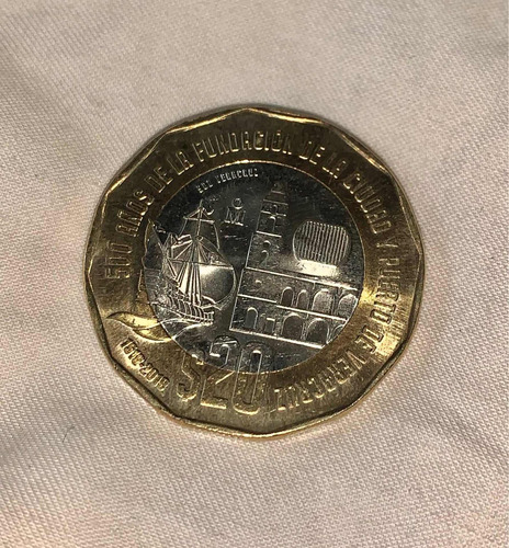 Moneda $20, 500 Veracruz