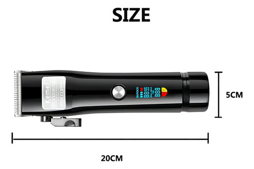 Máquina De Corte Kemei 2850+pg 127/220V Cor Preto