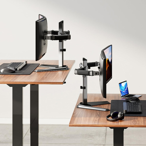 Suporte De Monitor Duplo Wali Mf002n Para 2 Monitores De Até