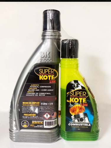 Super Kote Motor 8 Onza Y Tratamiento Para Combustible 4oz