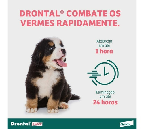 Drontal Puppy 20ml Vermifugo Filhotes Cães