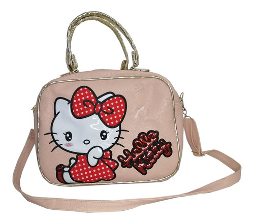 Bolso Tipo Maleta Con Correa Hello Kitty
