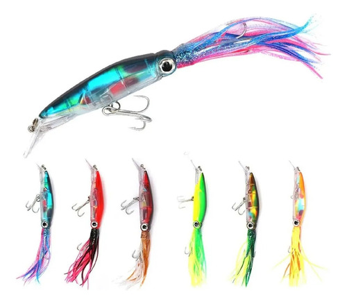 Juego De Señuelos De Pesca De 6 Piezas Para Pesca Con Curric