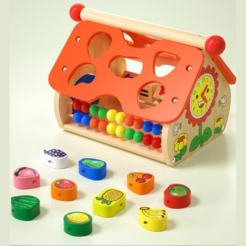 Cubo De Actividades De Madera Juguetes Preescolares