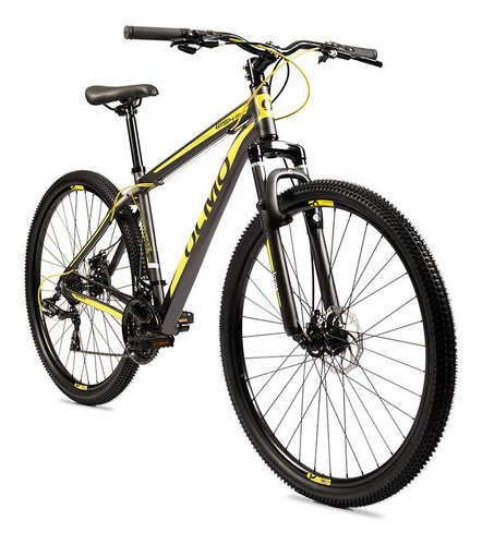 Imagen 2 de 2 de Mountain bike Olmo Wish 290 18" 21v frenos de disco mecánico cambios Shimano Tourney TZ31 color gris/amarillo