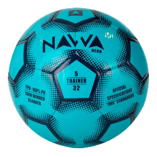 Pelota Nawa Futbol Unisex Neon Cyan Celeste Cli