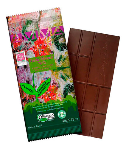 Chocolate Orgânico 70% Cacau Gula Merah Amma 80g