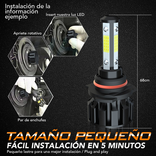 Para Toyota Corolla 2009-2013 Farol Led + Farol De Nevoeiro