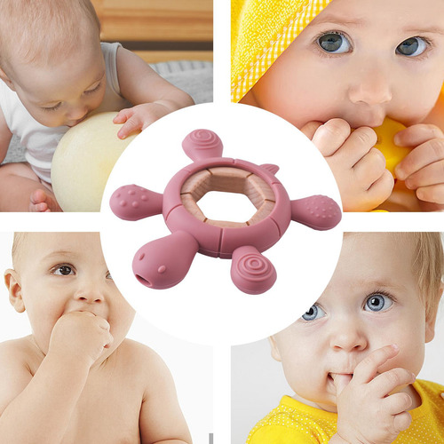 Toy Toy Juguete De Dentición Turtle Sensory Play Chew Ring T