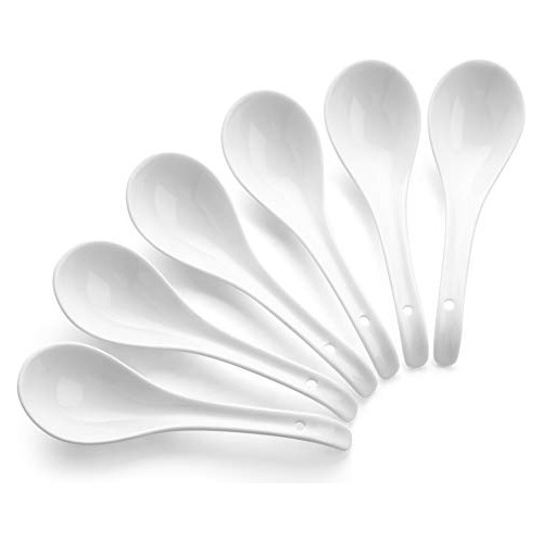 Soup Spoons, Ceramic Chinese Soup Spoons, Asian Soup Sp...