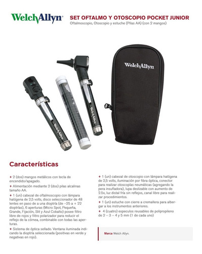 Imagen 8 de 12 de Pantoscopio Welch Allyn Pocket Otoscopio Envio Gratis