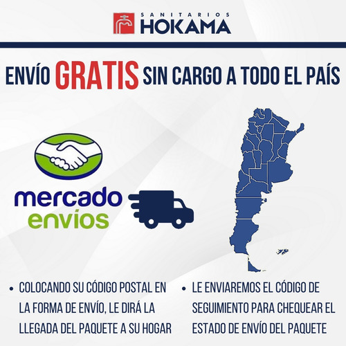 Griferia Lavamanos Baño Lavatorio Fv Monocomando Kit Hogar