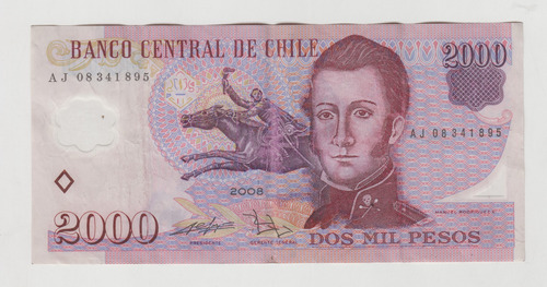 Billete Chile 2000 Pesos 2008 Polímero (c85)
