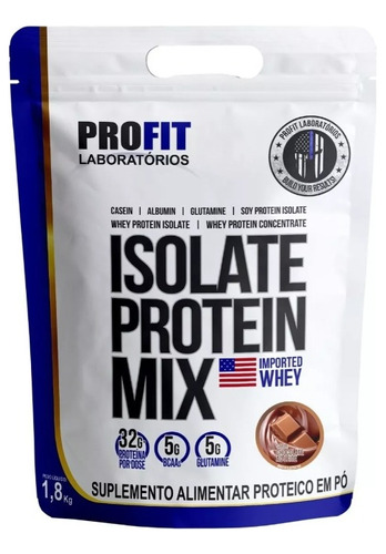  Whey Isolate Protein Mix Profit Bolsa 1.8 Kg Importado Usa 