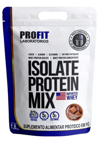 Imagen 1 de 8 de Whey Isolate Protein Mix Profit Bolsa 1.8 Kg Importado Usa