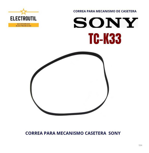 Correa Para Mecanismo De Casetera Sony Tc-k 33