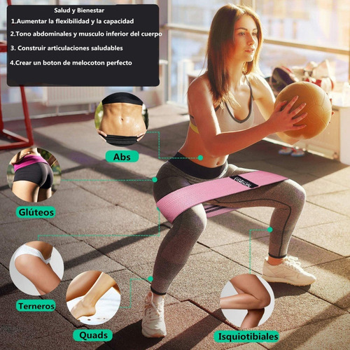 Bandas De Resistencia Para Ejercicio Yoga Gluteos Liga Kit