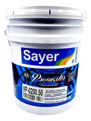 Promaster Pintura Vinil Acrilica 19l Sayer