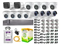 Comprar Kit 14 Cámaras Seguridad Full Hd Hikvision | 6 Camaras Audio