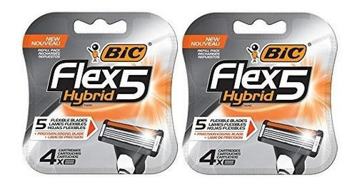 Bic Flex 5 Hybrid Mens Barbeador Descartável Cinco Lâminas 8