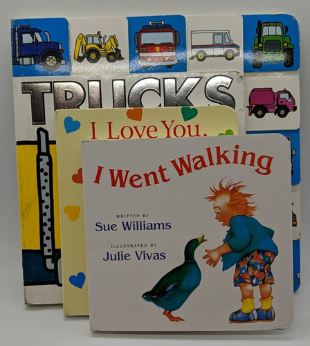 Kids Books Lot Of 3 Trucks I Love You Pookie And I Went  Ccq