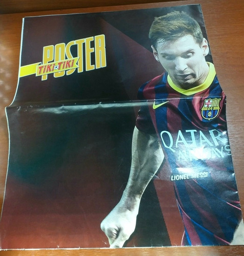 Poster Gigante De Leo Messi Revista Tiki Tiki Ole