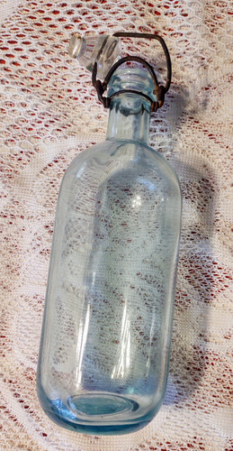 Botella De Vidrio Antigua Con Tapon A Resorte. Año 1920 (Usado)