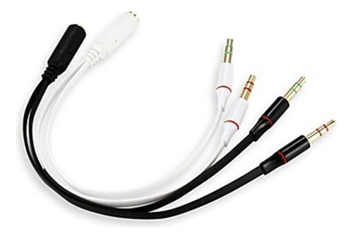Pack X10 Cable Adaptador 3.5mm Para Audifonos Con Micrófono