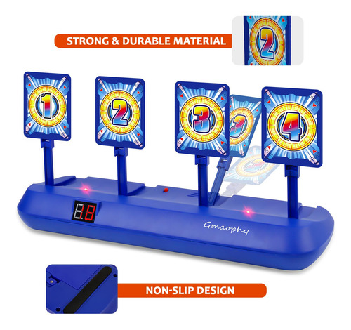 Gmaophy Juego De Tiro Electrónico Con 2 Blasters Y 4