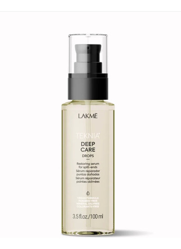 Serum Lakme Deep Care 100ml Vegano Reparador Puntas Dañadas