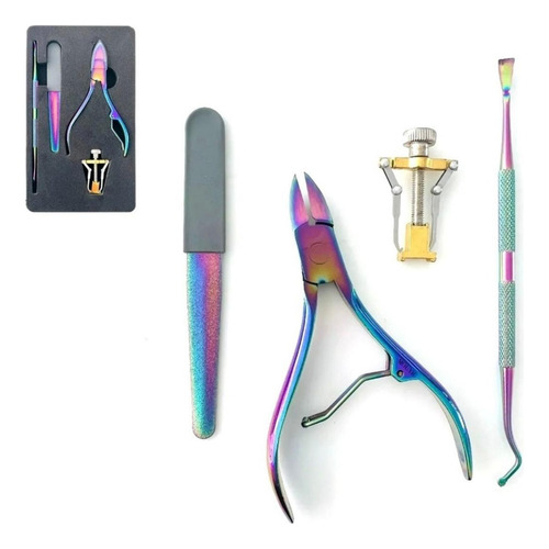 Kit De Corrección Uñas Enterradas Alicates Pedicure Manicure