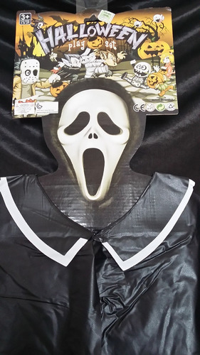 Promo Disfraz Halloween Infantil Capa Bruja Scream  Monstruo