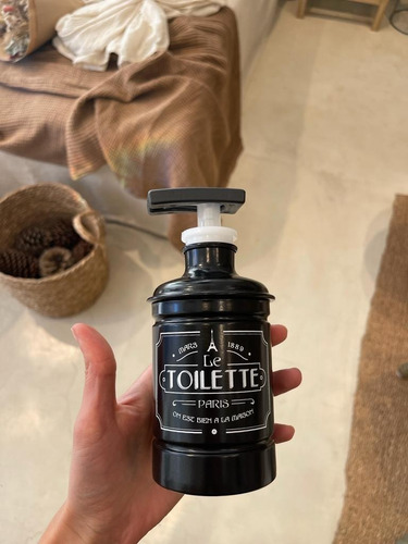 Imagen 1 de 2 de Dispenser Vintage Negro Diseño Y Deco Para Tu Baño