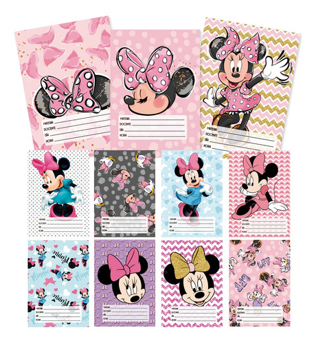 Kit Digital Separadores Carátulas Imprimibles Minnie Mouse