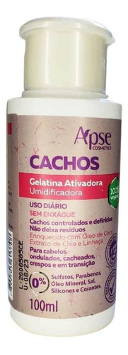 Gelatina Ativadora Sos Cachos - 100ml - Apse - 100% Vegano