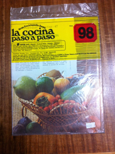 Enciclopedia Sarpe La Cocina Paso A Paso Fasciculo Nº 98