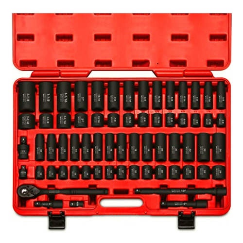 Neiko 02448a 1/2 Drive Master Impact Socket Set, 65piece