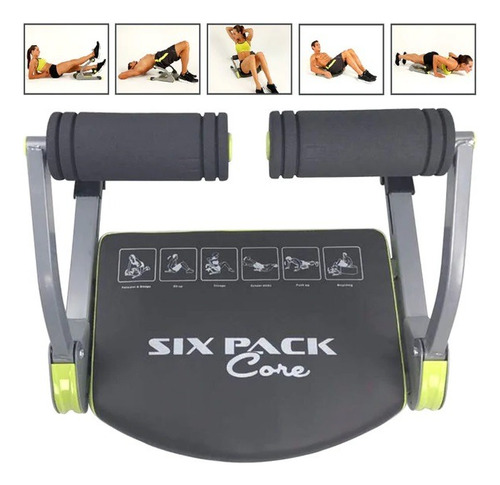 Máquina Para Hacer Ejercicios 6 En 1 Máquina De Abdominales Color Negro