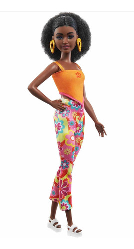Barbie Muñeca Fashionistas #198 Argollas Accesorios Corazon