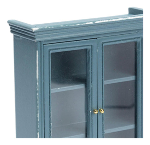 1/12 Gabinete De Madera Estantería Modelo Sala De Estar