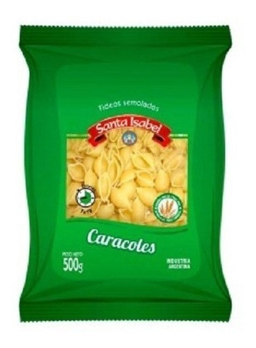 Fideos Santa Isabel Caracol 500 Grs X 24 Unidades