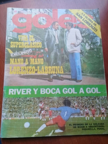 Revista Goles 1413 1° Fecha Metro 1976 Boca River Lorenzo 