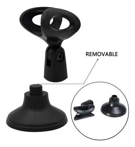 Soporte De Micrófono Akoak Ajustable Escritorio Clip Portáti Color