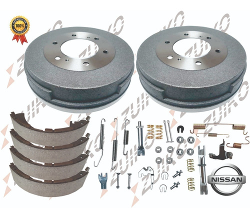 Kit Tambor Trasero Nissan Pick Up D21 94-04 C/balatas Seguro