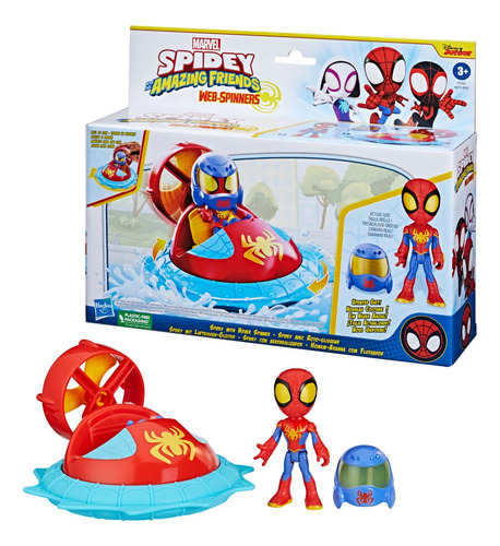 Spidey And His Amazing Friends - Spidey Con Aerodeslizador
