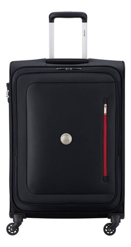 Cadeado de cabine expansível Delsey Oural Suitcase Tsa Colors Cor Preto