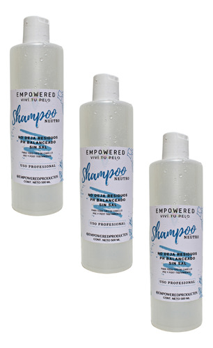 Shampoo Ph Neutro Anti Residuos Sin Sal 1l