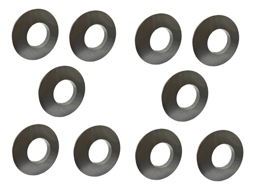 10 Imãs P/ Alto Falante Driver 81mm X 15mm Furo 4cm Musicall