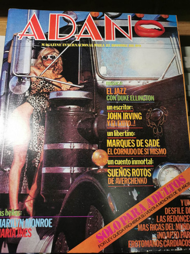 Revista Adán #4 1983 Marilyn Monroe