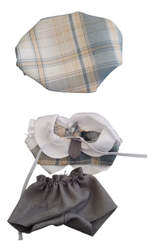Ropa Labubu Macaron 17 Cm Traje Con Gorro Y Corbata